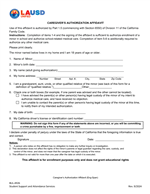Caregiver Authorization Affidavit